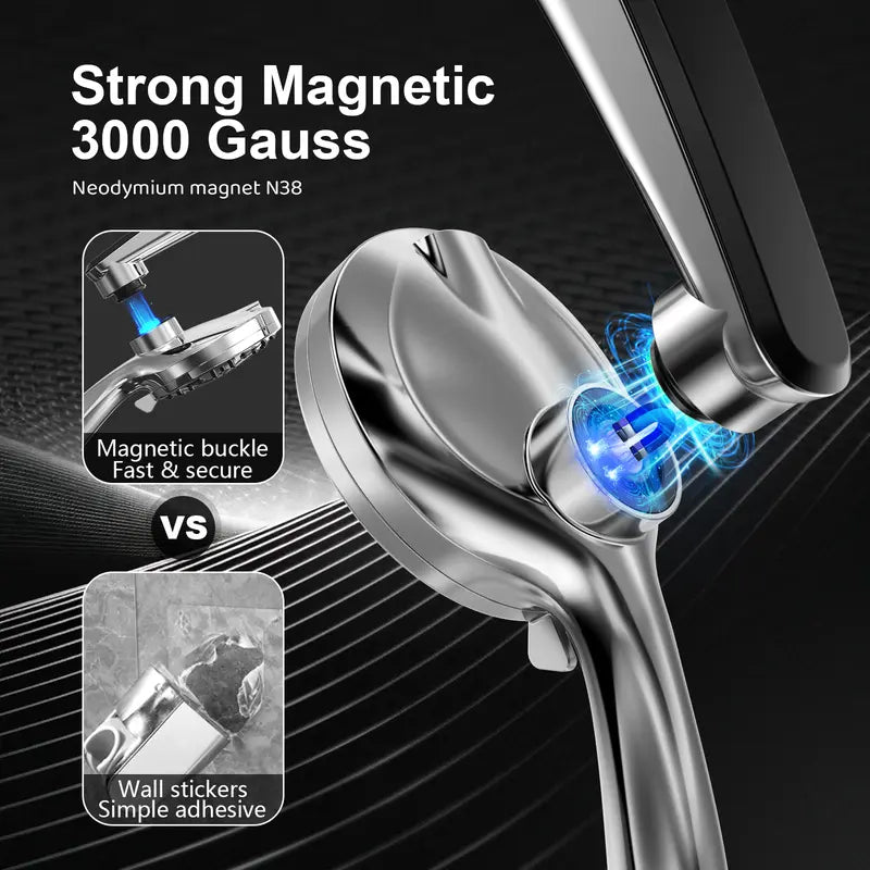 Dock-Free Dual Rain Shower Head Combo