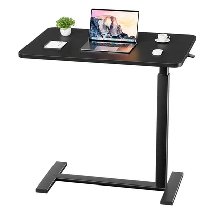 Tiltable, height-adjustable, and movable standing laptop desk