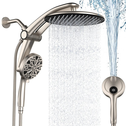 Dock-Free Dual Rain Shower Head Combo